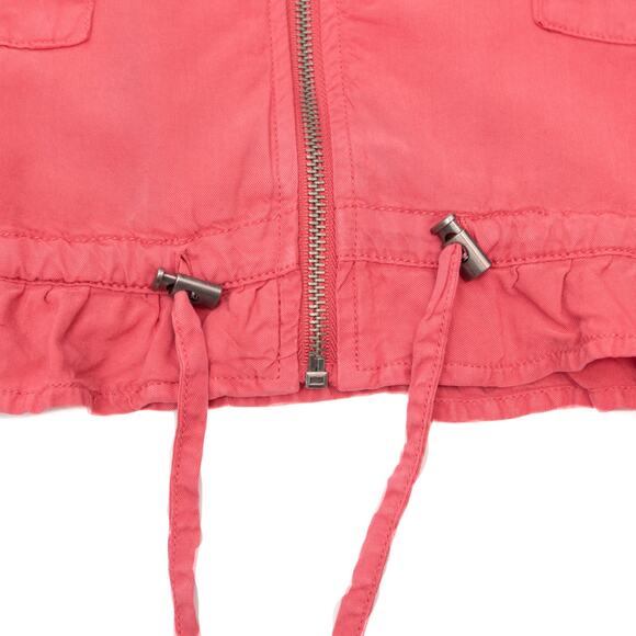 Sanctuary Lightweight Pink Zip Utility Jacket Size Large - Picture 7 of 11